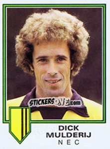 Figurina Dick Mulderij - Voetbal 1980-1981 - Panini