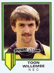 Sticker Toon Willemse - Voetbal 1980-1981 - Panini