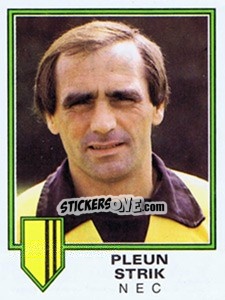 Sticker Pleun Strik - Voetbal 1980-1981 - Panini