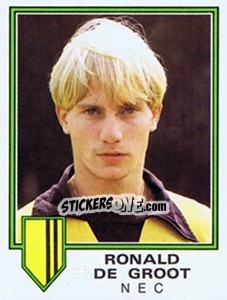Sticker Ronald de Groot - Voetbal 1980-1981 - Panini