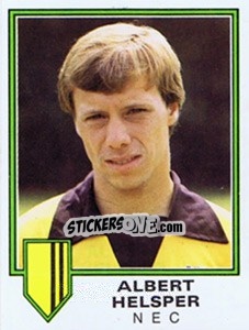 Sticker Albert Helsper - Voetbal 1980-1981 - Panini