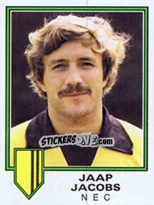 Sticker Jaap Jacobs - Voetbal 1980-1981 - Panini
