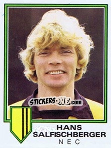 Sticker Hans Salfischberger - Voetbal 1980-1981 - Panini