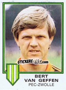 Sticker Bert van Geffen - Voetbal 1980-1981 - Panini