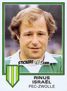 Sticker Rinus Israel - Voetbal 1980-1981 - Panini