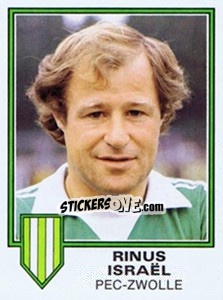 Sticker Rinus Israel - Voetbal 1980-1981 n. 187 - Panini