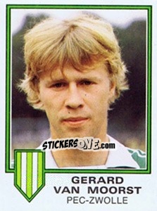 Sticker Gerard van Moorst - Voetbal 1980-1981 - Panini