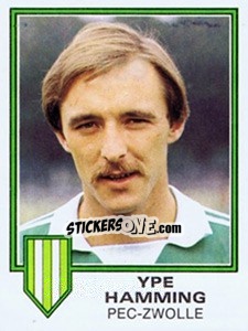 Sticker Ype Hamming - Voetbal 1980-1981 n. 189 - Panini