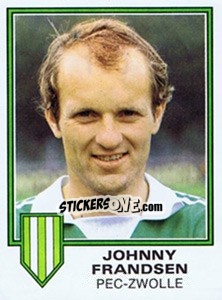 Sticker Johnny Frandsen - Voetbal 1980-1981 - Panini