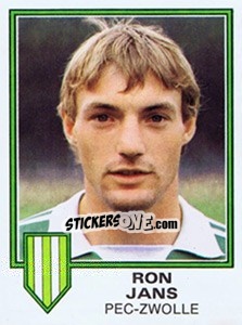 Sticker Ron Jans - Voetbal 1980-1981 n. 195 - Panini