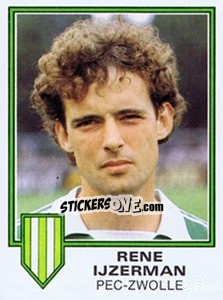 Sticker Rene Ijzerman - Voetbal 1980-1981 n. 196 - Panini