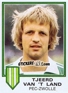 Sticker Tjeerd van't Land - Voetbal 1980-1981 - Panini