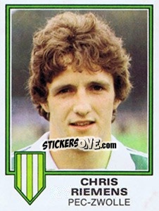 Sticker Chris Riemens - Voetbal 1980-1981 - Panini