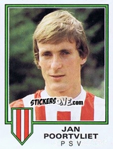 Sticker Jan Poortvliet - Voetbal 1980-1981 n. 204 - Panini