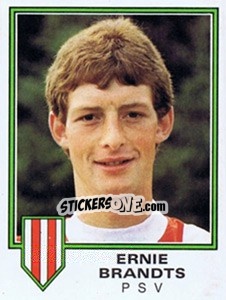 Sticker Ernie Brands - Voetbal 1980-1981 - Panini