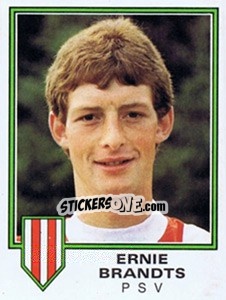 Sticker Ernie Brands - Voetbal 1980-1981 n. 206 - Panini