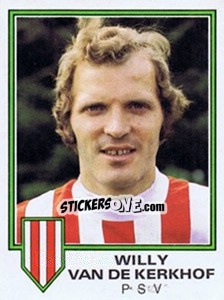 Sticker Willy van de Kerkhoff - Voetbal 1980-1981 n. 209 - Panini