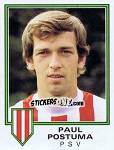 Sticker Paul Postuma - Voetbal 1980-1981 - Panini