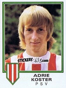 Sticker Adrie Koster - Voetbal 1980-1981 - Panini