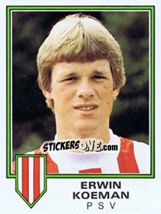 Sticker Erwin Koeman - Voetbal 1980-1981 n. 214 - Panini