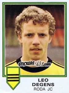 Sticker Leo Degens - Voetbal 1980-1981 - Panini
