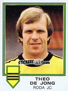 Sticker Theo de Jong - Voetbal 1980-1981 - Panini