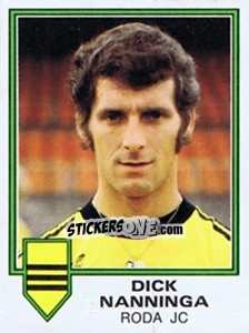 Sticker Dick Nanninga - Voetbal 1980-1981 - Panini