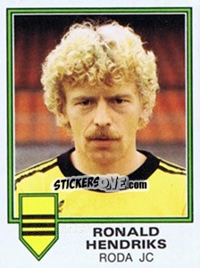 Sticker Ronald Hendriks - Voetbal 1980-1981 - Panini