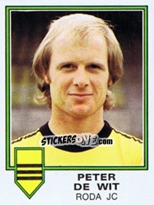 Sticker Peter de Wit - Voetbal 1980-1981 - Panini