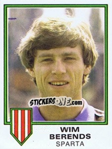Sticker Wim Berends - Voetbal 1980-1981 - Panini