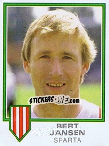 Sticker Bert Jansen - Voetbal 1980-1981 - Panini