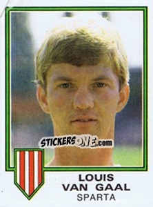 Sticker Louis van Gaal - Voetbal 1980-1981 - Panini