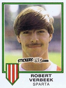 Figurina Robert Verbeek - Voetbal 1980-1981 - Panini