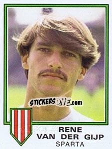 Sticker Rene van der Gijp - Voetbal 1980-1981 - Panini