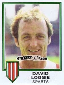 Sticker David Loggie - Voetbal 1980-1981 - Panini