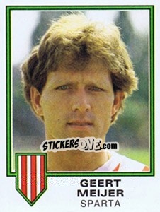 Sticker Geert Meijer - Voetbal 1980-1981 - Panini