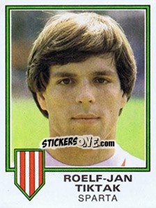 Cromo Roelf-Jan Tiktak - Voetbal 1980-1981 - Panini