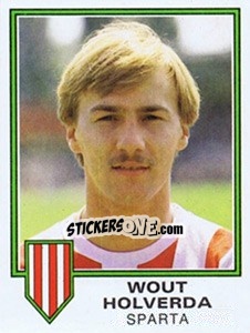 Sticker Wout Holverda - Voetbal 1980-1981 - Panini