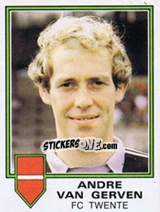 Sticker Andre van gerven - Voetbal 1980-1981 - Panini