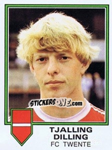 Sticker Tjalling Dilling - Voetbal 1980-1981 - Panini