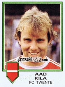 Sticker Aad Kila - Voetbal 1980-1981 - Panini