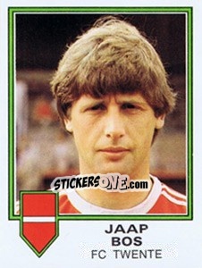 Sticker Jaap Bos - Voetbal 1980-1981 - Panini