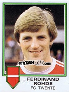Sticker Ferdinand Rohde - Voetbal 1980-1981 - Panini