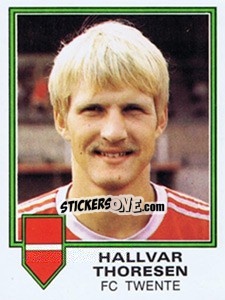 Sticker Hallvar Thoresen - Voetbal 1980-1981 - Panini
