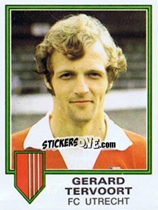Sticker Gerard Tervoort - Voetbal 1980-1981 - Panini