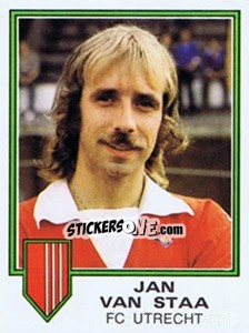 Sticker Jan van Staa - Voetbal 1980-1981 - Panini