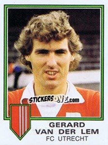 Sticker Gerard van der Lem - Voetbal 1980-1981 - Panini