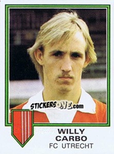 Sticker Willy Carbo - Voetbal 1980-1981 - Panini