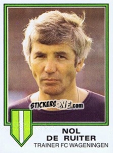 Sticker Nol de Ruiter - Voetbal 1980-1981 - Panini