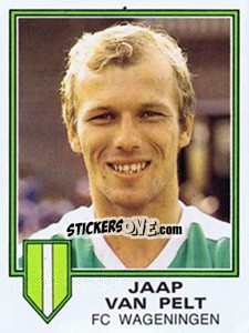 Sticker Jaap van Pelt - Voetbal 1980-1981 - Panini